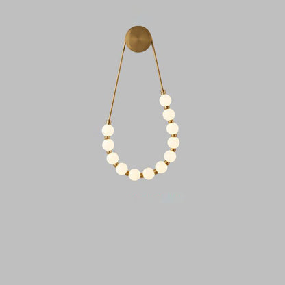 Creative Iron Acrylic Beads LED Wall Sconce Lamp