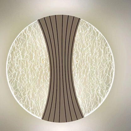 Round Diamond Hardware Acrylic LED Wall Sconce Lamp