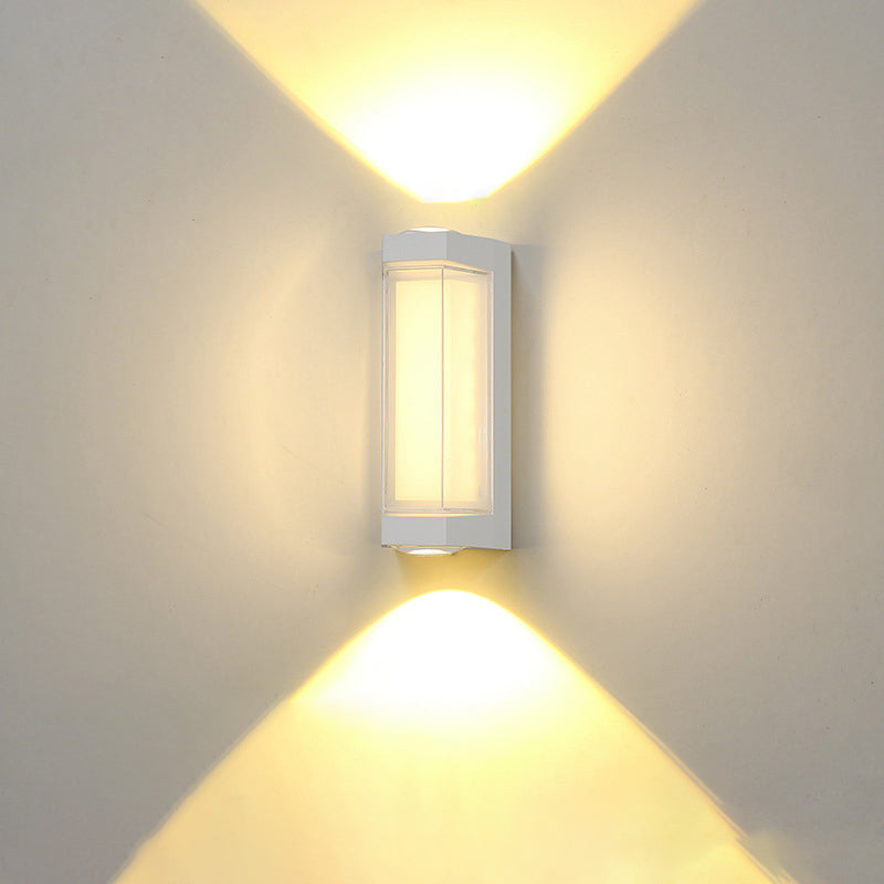 Simplicity Down Luminous LED Waterproof Wall Sconce Lamp