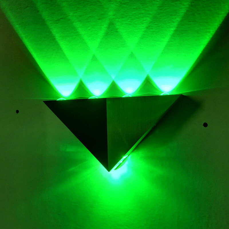 Aluminum Triangle Pyramid Design LED Wall Sconce Lamp