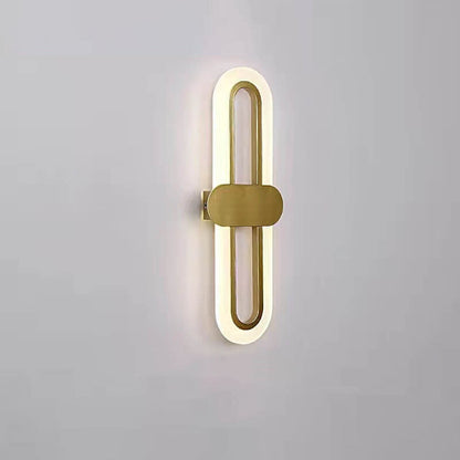 Circular Ring Acrylic Aluminum LED Wall Sconce Lamp