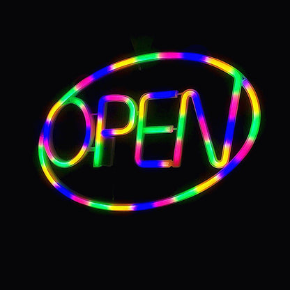 Deco PS OPEN LED Outdoor Hanging Neon Wall Sconce Lamp