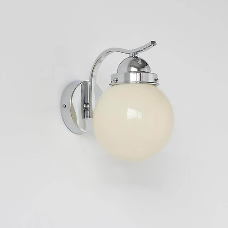 Modern Simplicity Glass Ball 1-Light Wall Sconce Lamp
