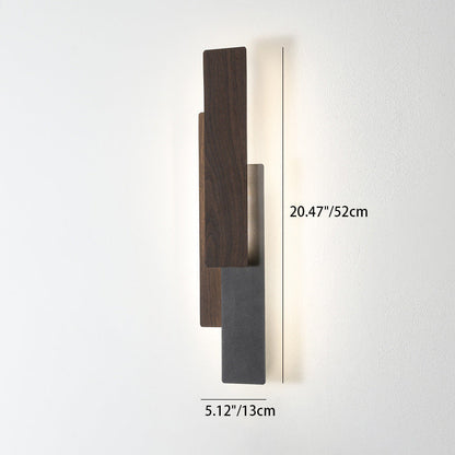 Simplicity Geometric Iron Rectangular LED Wall Sconce Lamp