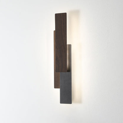 Simplicity Geometric Iron Rectangular LED Wall Sconce Lamp