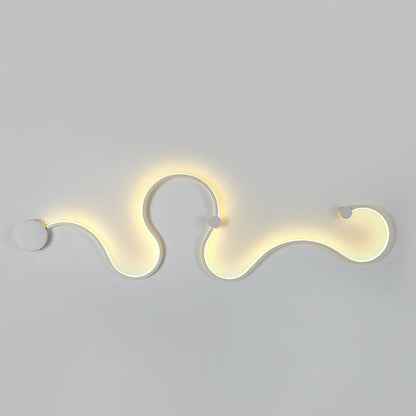 Nordic Aluminum Silicone Lines LED Wall Sconce Lamp