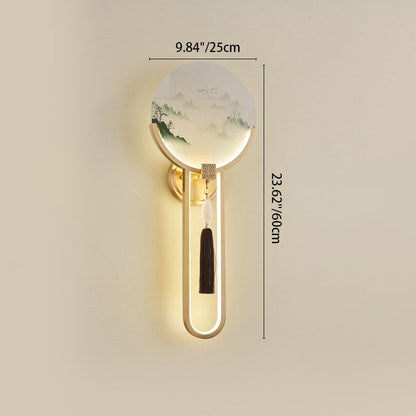 Transitional All Copper Glass Silicone LED Wall Sconce Lamp