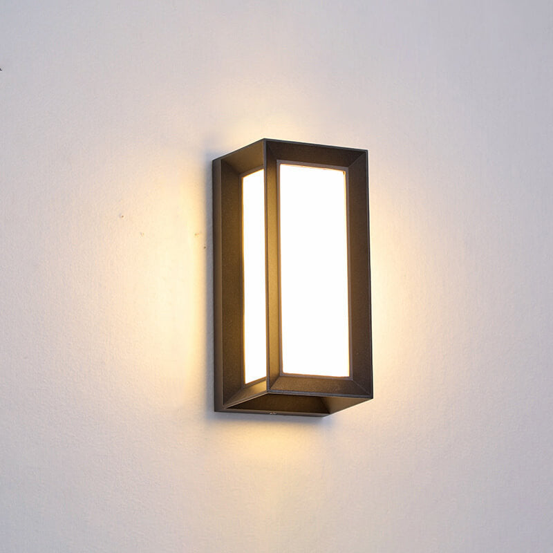 Geometry Aluminum Outdoor Waterproof LED Wall Sconce Lamp