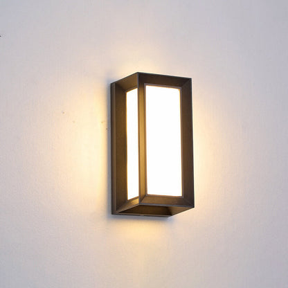 Geometry Aluminum Outdoor Waterproof LED Wall Sconce Lamp
