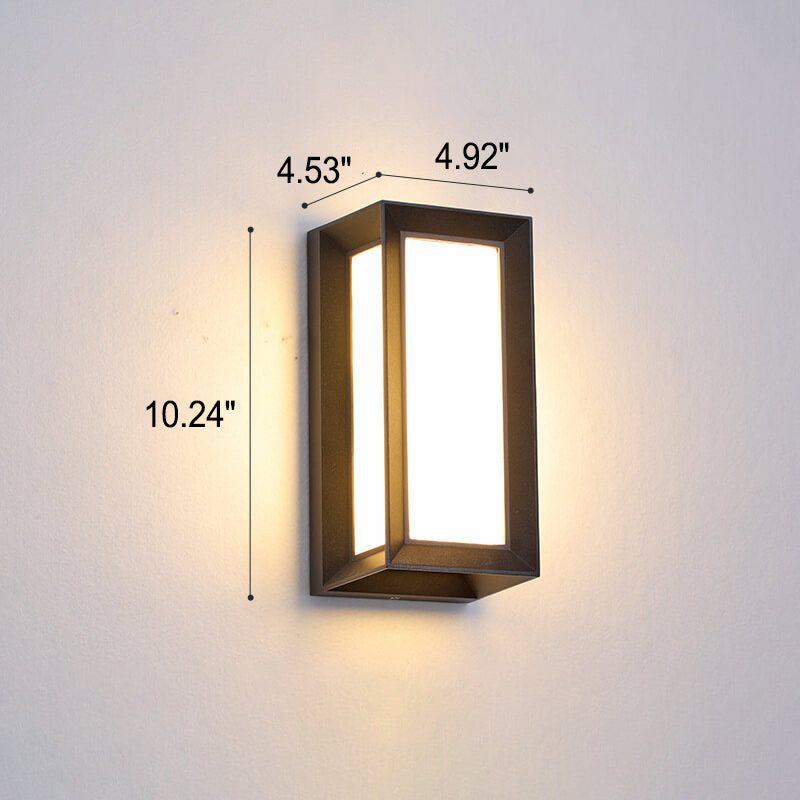 Geometry Aluminum Outdoor Waterproof LED Wall Sconce Lamp