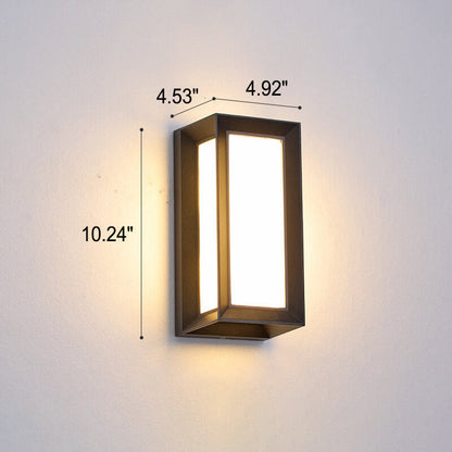 Geometry Aluminum Outdoor Waterproof LED Wall Sconce Lamp