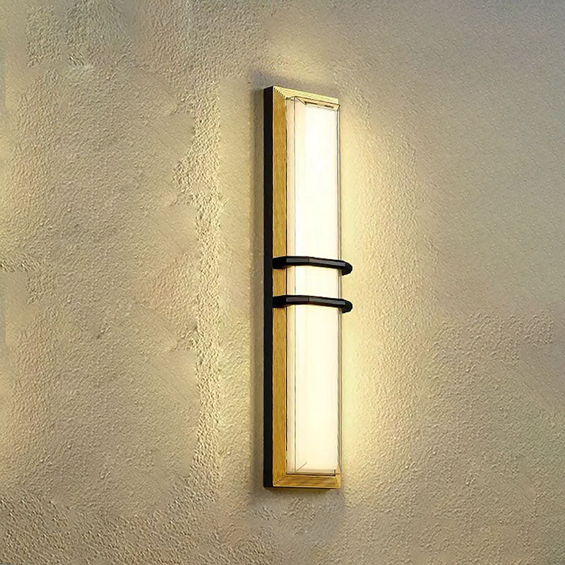 Aluminum Acrylic Shade LED Waterproof Wall Sconce Lamp