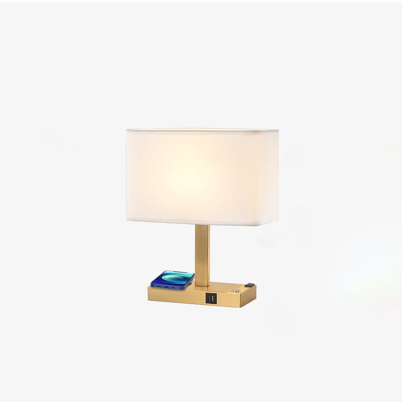 Modern Rectangular Iron Table Lamp
