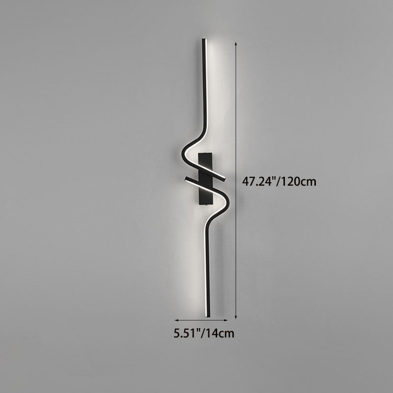 Creative Strip Aluminum Silicon Gel LED Wall Sconce Lamp