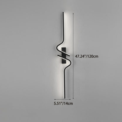 Creative Strip Aluminum Silicon Gel LED Wall Sconce Lamp