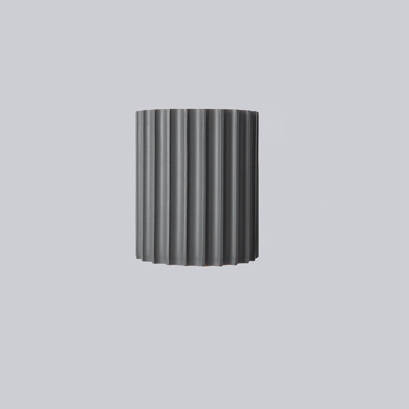 Half Vertical Stripe Resin 2-Light Wall Sconce Lamp