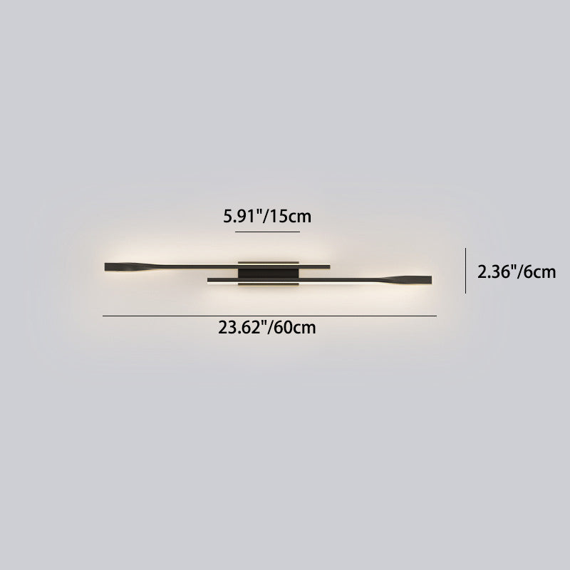 Aluminum Straight Line Silicone LED Wall Sconce Lamp