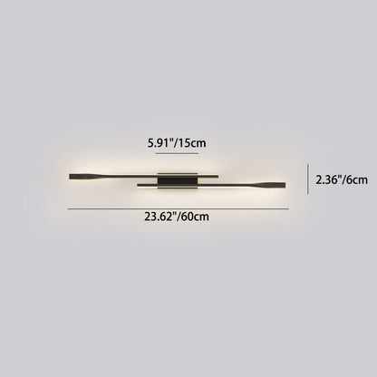 Aluminum Straight Line Silicone LED Wall Sconce Lamp