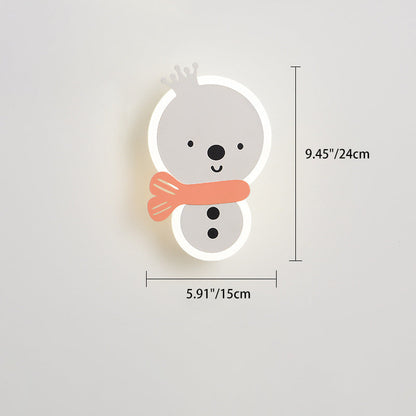 Acrylic Fairy Astronaut Iron LED Kids Wall Sconce Lamp