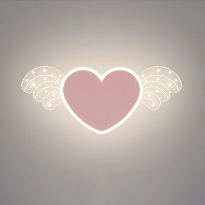 Creative Rabbit Planet Acrylic Iron LED Wall Sconce Lamp