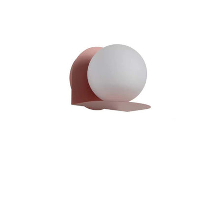 Scandinavian Macaron Glass Ball 1-Light Wall Sconce Lamp