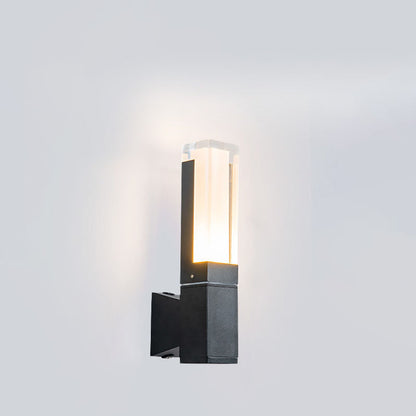 Simplicity Aluminum Acrylic LED Outdoor Wall Sconce Lamp