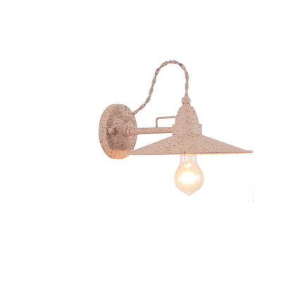 Waterproof Metal Plate Bowl 1-Light Wall Sconce Lamp
