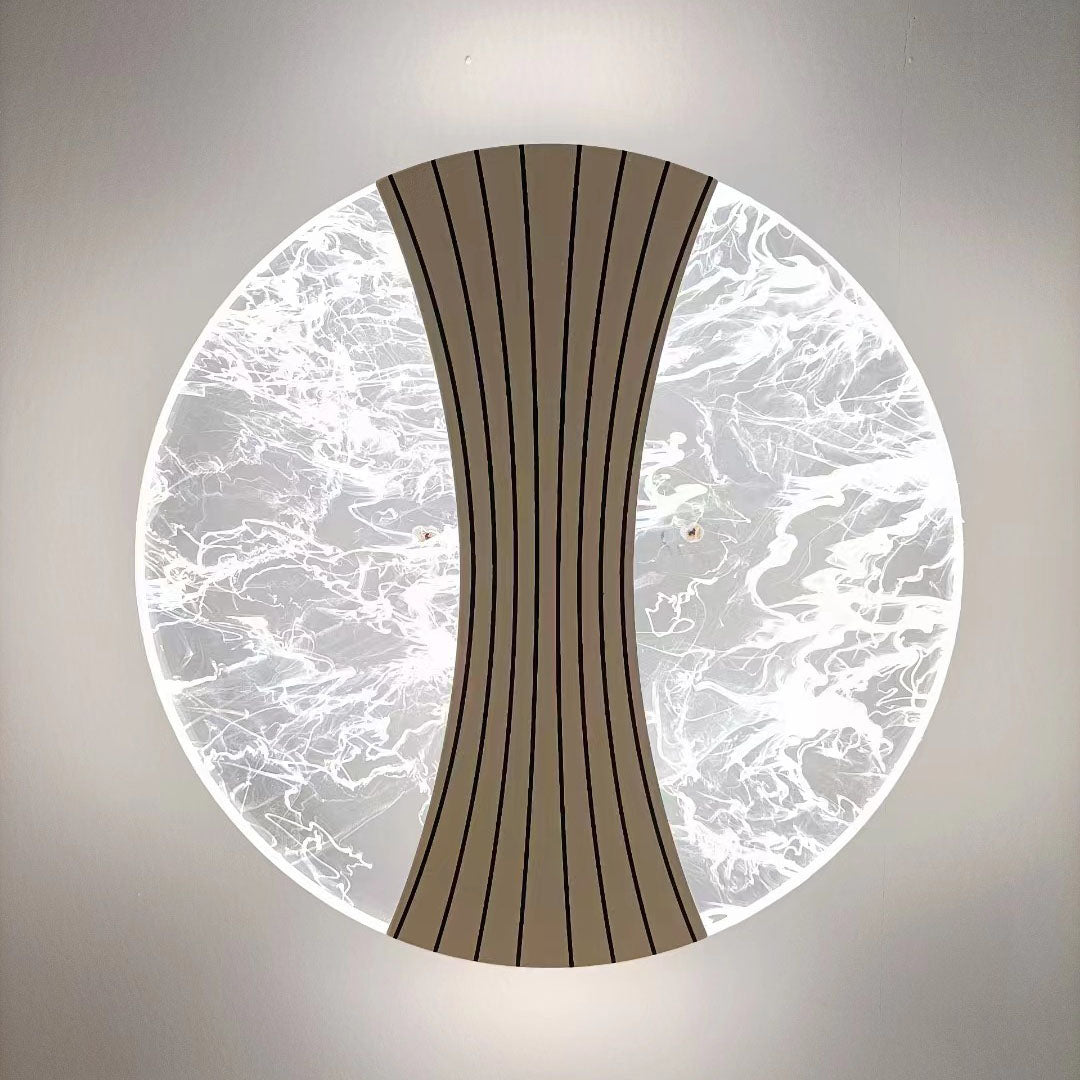 Round Diamond Hardware Acrylic LED Wall Sconce Lamp