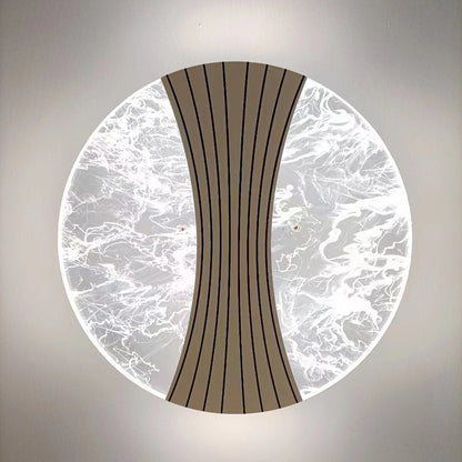 Round Diamond Hardware Acrylic LED Wall Sconce Lamp