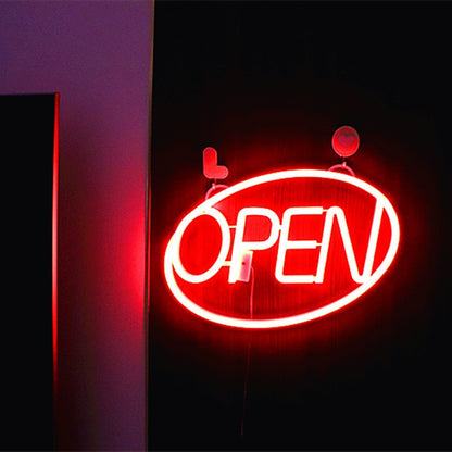 Deco PS OPEN LED Outdoor Hanging Neon Wall Sconce Lamp