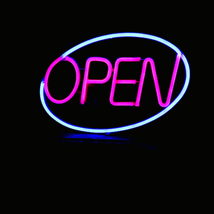 Deco PS OPEN LED Outdoor Hanging Neon Wall Sconce Lamp