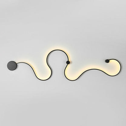 Nordic Aluminum Silicone Lines LED Wall Sconce Lamp
