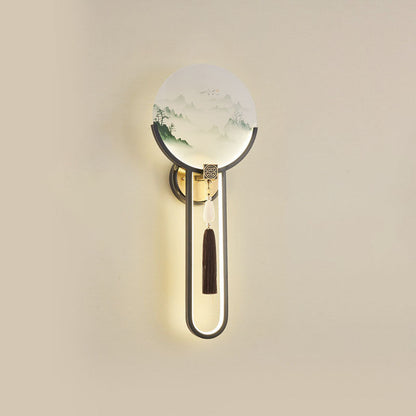 Transitional All Copper Glass Silicone LED Wall Sconce Lamp