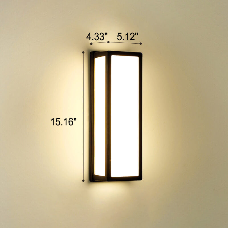 Geometry Aluminum Outdoor Waterproof LED Wall Sconce Lamp