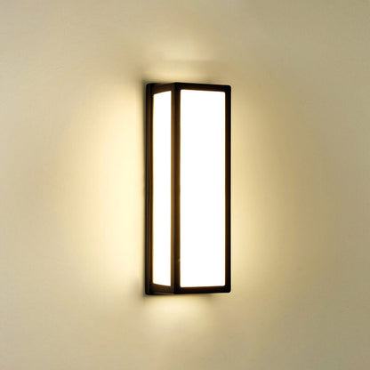 Geometry Aluminum Outdoor Waterproof LED Wall Sconce Lamp
