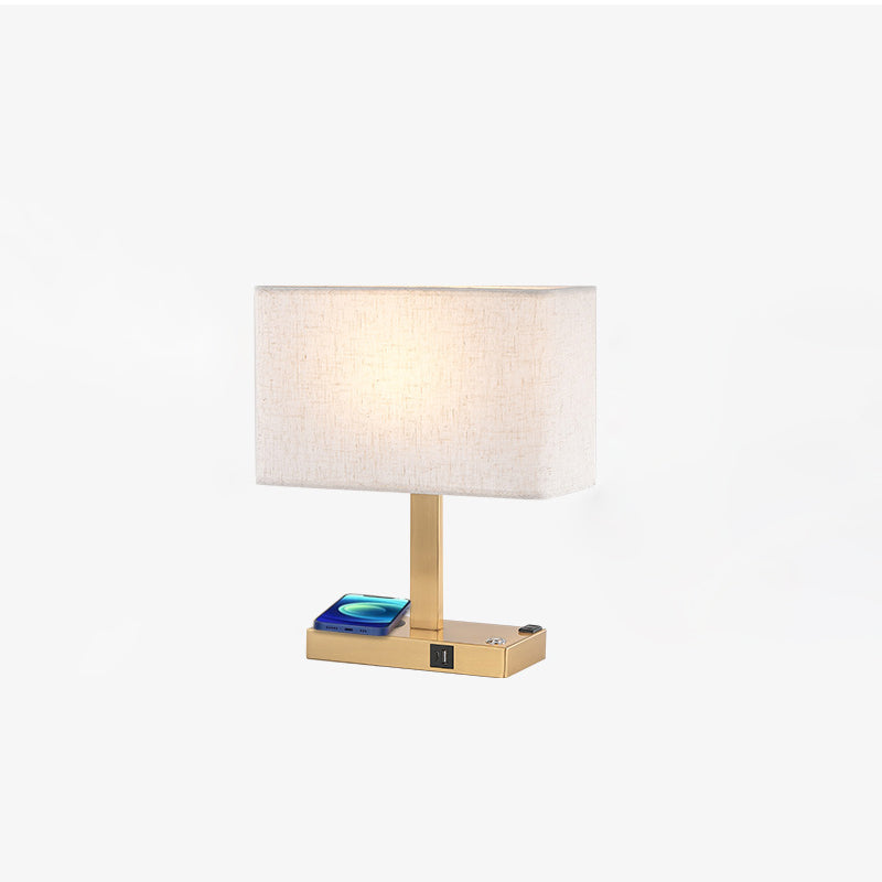 Modern Rectangular Iron Table Lamp