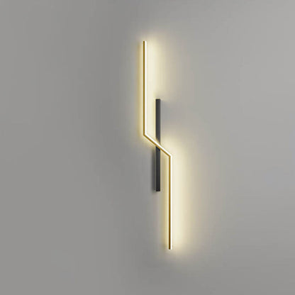 Geometry Lines Aluminum Iron Silicone LED Wall Sconce Lamp