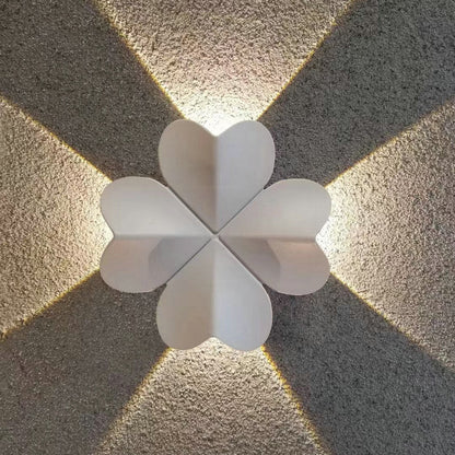 Waterproof Four-Leaf Clover Elliptical LED Wall Sconce Lamp