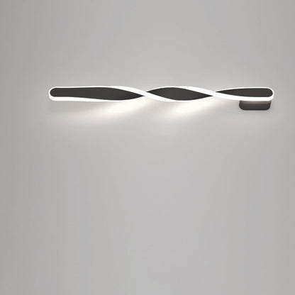 Spiral Long Aluminum Silicone LED Wall Sconce Lamp