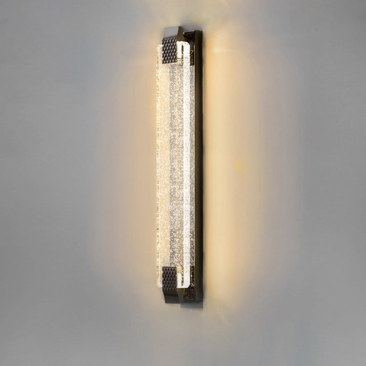 Dazzling Crystal Shade Stainless Steel LED Wall Sconce Lamp