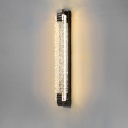 Dazzling Crystal Shade Stainless Steel LED Wall Sconce Lamp