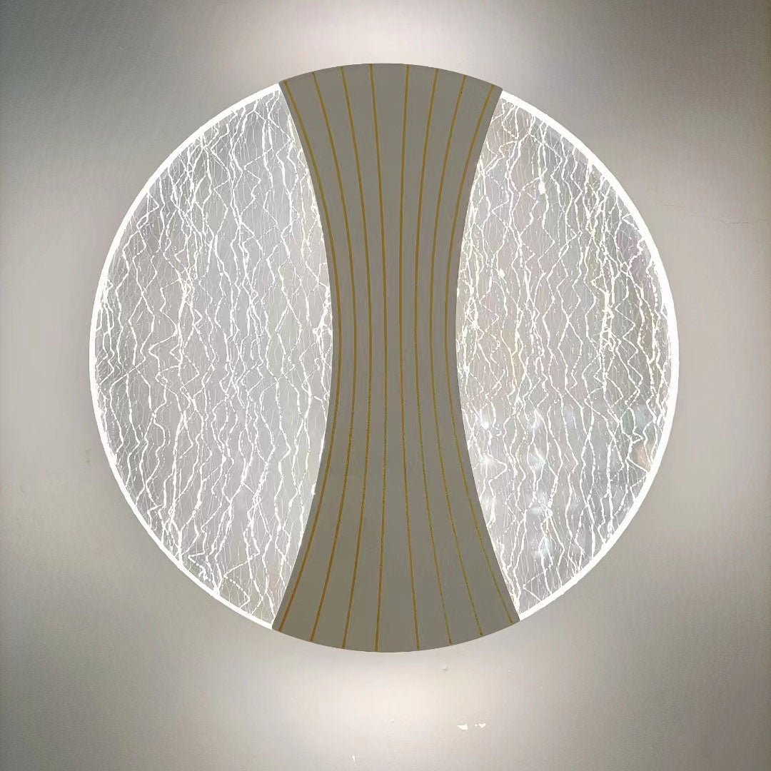 Round Diamond Hardware Acrylic LED Wall Sconce Lamp