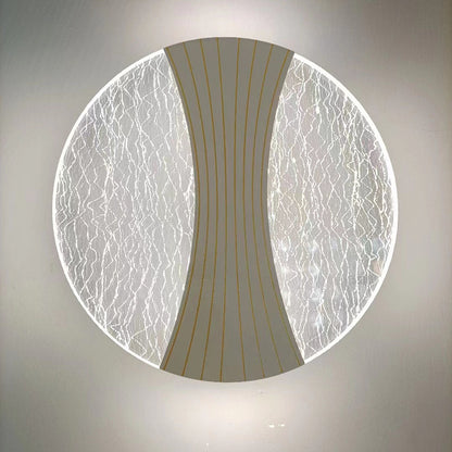 Round Diamond Hardware Acrylic LED Wall Sconce Lamp
