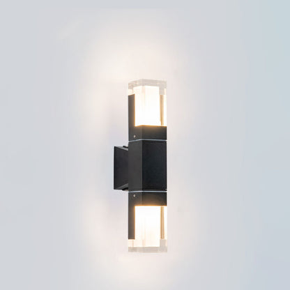 Simplicity Aluminum Acrylic LED Outdoor Wall Sconce Lamp
