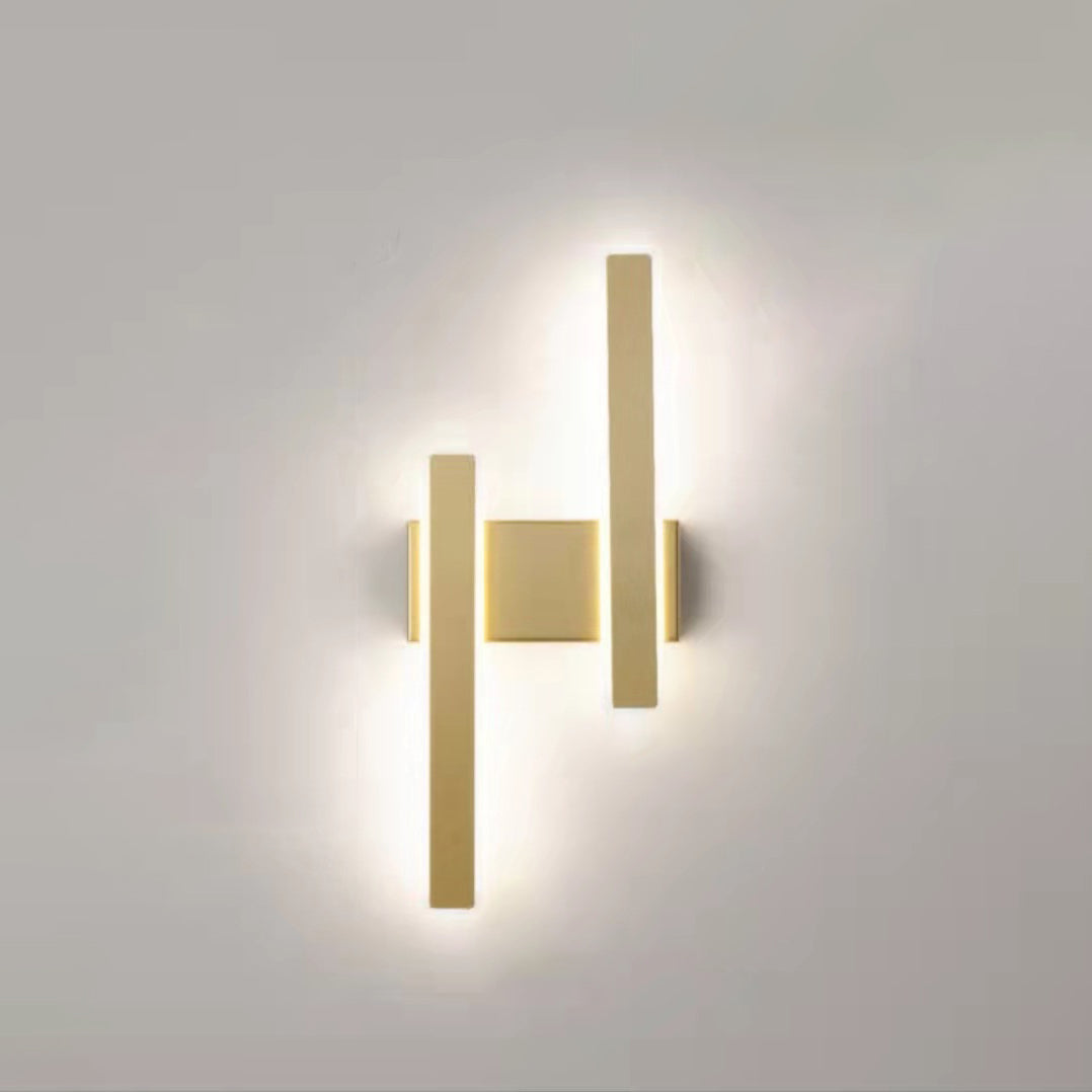 Geometric Strip Acrylic Hardware LED Wall Sconce Lamp
