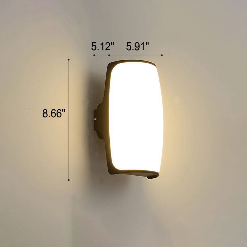 Geometry Aluminum Outdoor Waterproof LED Wall Sconce Lamp