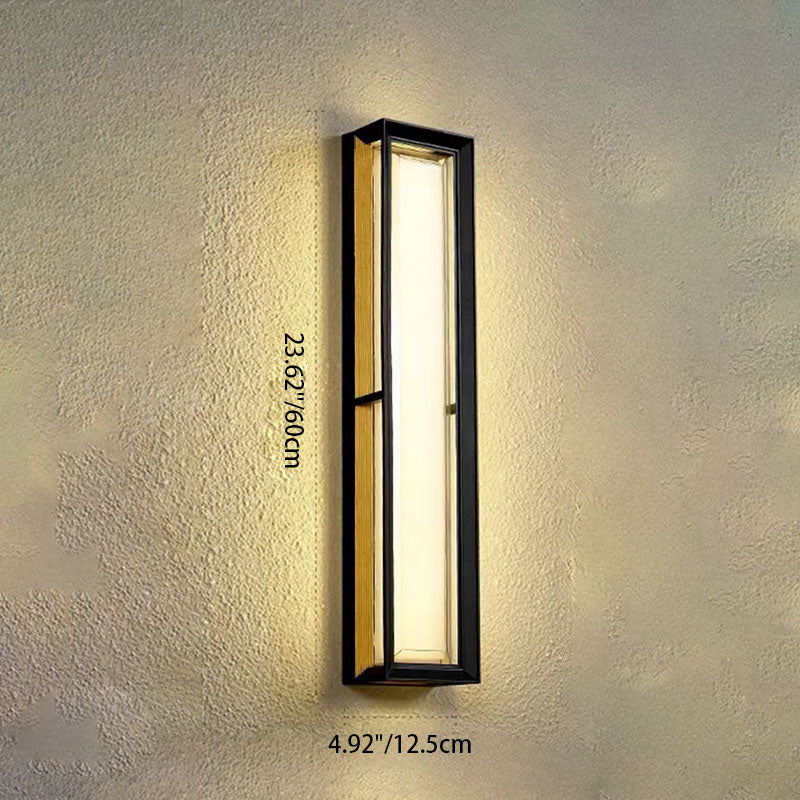 Aluminum Acrylic Shade LED Waterproof Wall Sconce Lamp