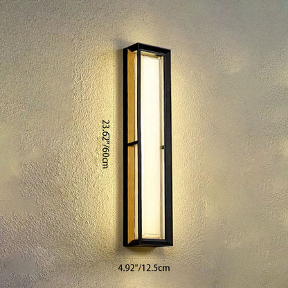 Aluminum Acrylic Shade LED Waterproof Wall Sconce Lamp