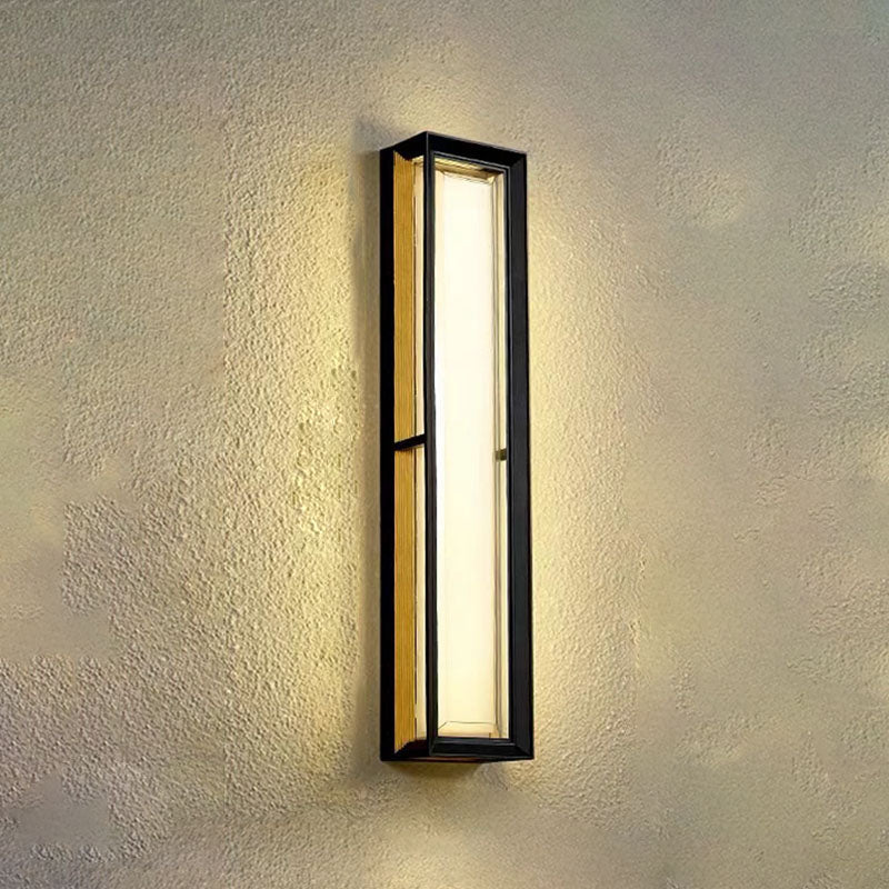 Aluminum Acrylic Shade LED Waterproof Wall Sconce Lamp