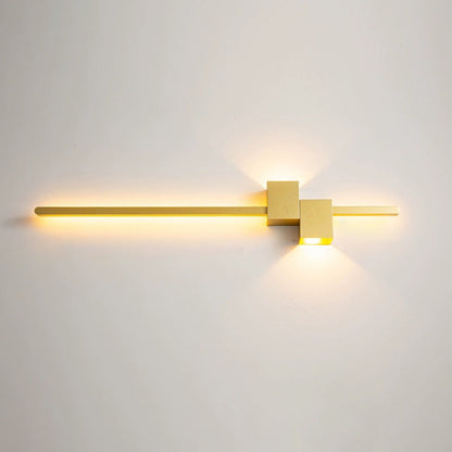 Strip Rectangle Iron Aluminum LED Wall Sconce Lamp